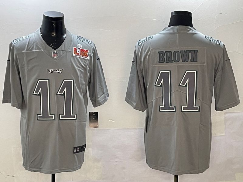 Men Philadelphia Eagles #11 Brown Grey 2025 Nike Vapor Limited NFL Jersey style 2103->philadelphia eagles->NFL Jersey